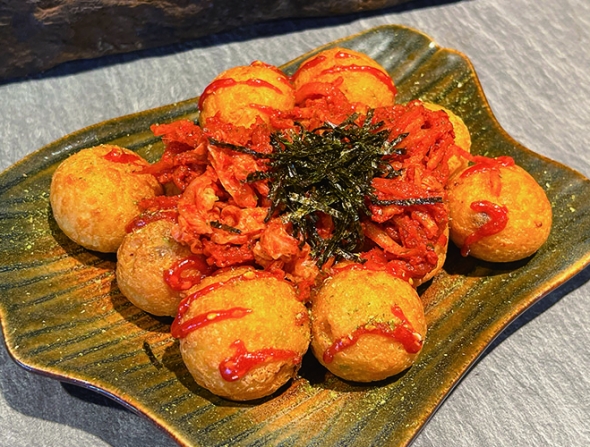 泡菜章魚球